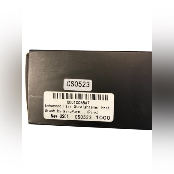 S102 Ionic Heat Straightening Hair Brush By MicoPure NEW PINK - Picture 3 of 4